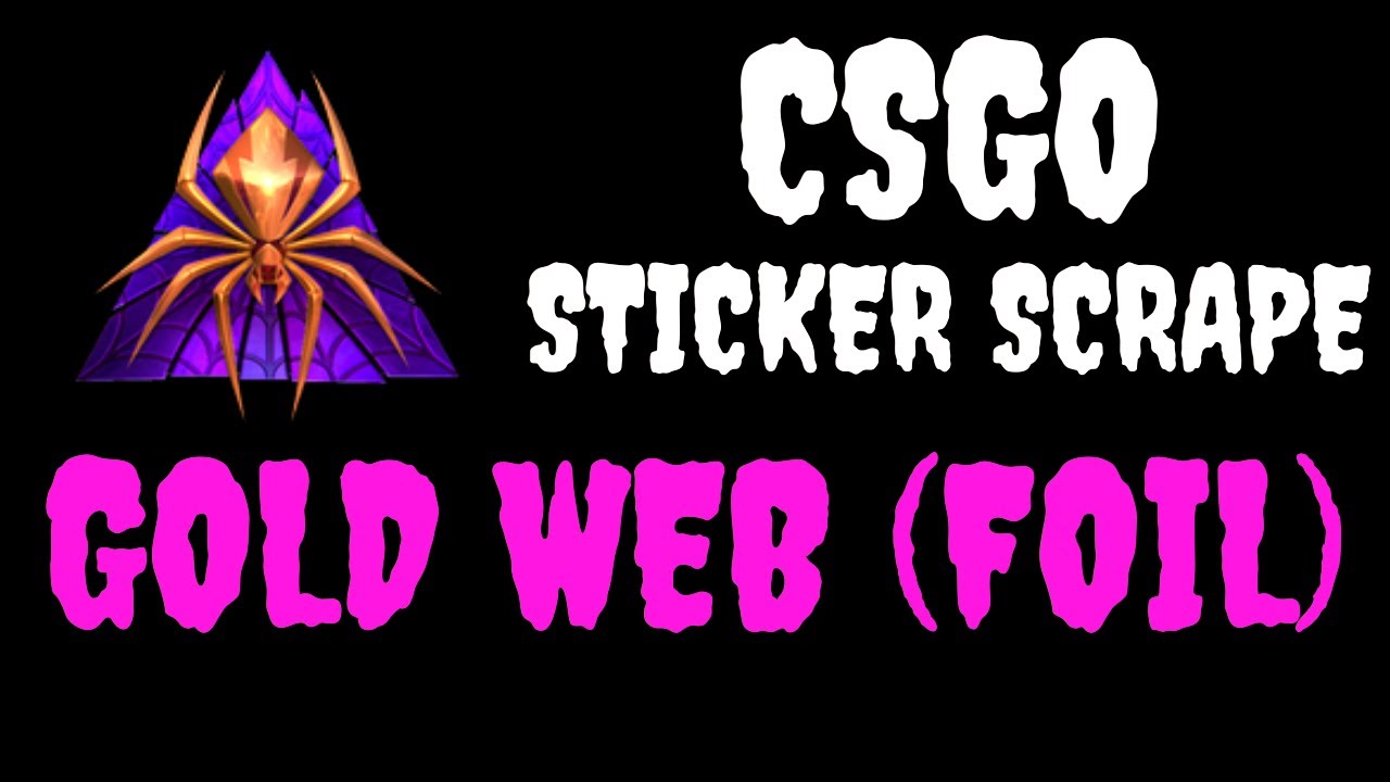 CSGO Sticker Gold  (Foil) Scrape Counter Strike (EASTER EGG