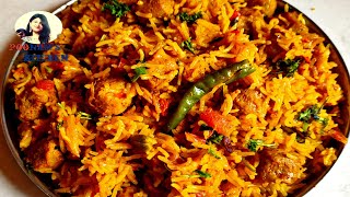 तवे पर बनायें स्वादिष्ट वेज सोया बिरयानी - Quick & Easy Soya Biryani Recipe - Easy tawa Pulao recipe