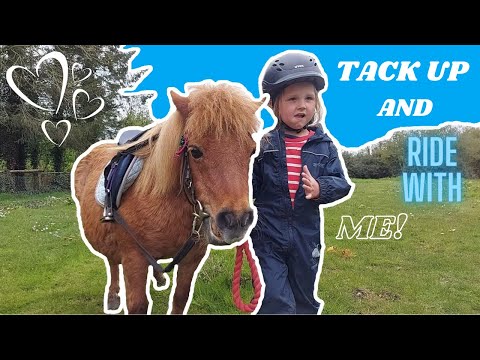 Tack up and ride with me - Ground Poles with Miniature Shetland Pony Blossom | Pony Fun