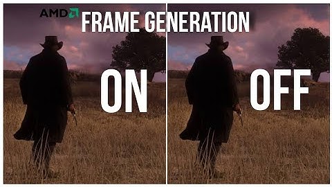 30 TO 60 FPS Massive boost! RDR2 AMD FSR 3 FRAME GENERATION ON vs OFF. GTX 1650