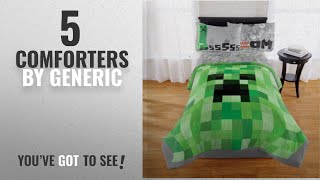 Top 10 Generic Comforters [2018]: Minecraft Twin/Full Bedding Comforter screenshot 2