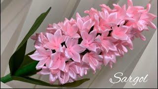 DIY || Satin Ribbon Flowers/How to make hyacinth flowers with satin ribbon