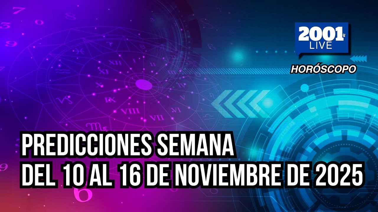 Predicciones de Arturo Acosta: Horóscopo semana del 10 al 16 de noviembre de 2025