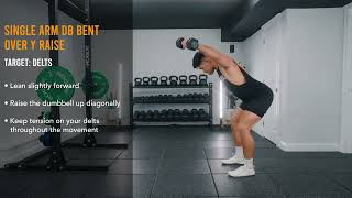 Single Arm DB Bent Over Y Raise