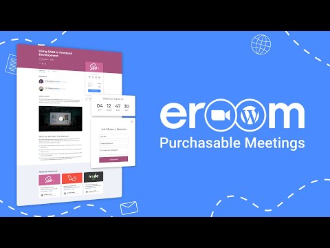 eRoom - Zoom Purchasable Video Meetings & Webinars | StylemixThemes