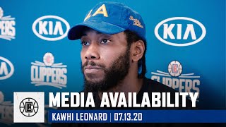 Virtual Media Availability: Kawhi Leonard | July 13, 2020 | LA Clippers