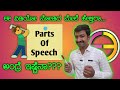 Parts of Speech। Spoken English through Kannada I Spoken English Basics