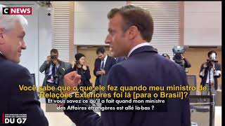 Canal de TV francês publica vídeo de Macron, Piñera e Merkel criticando Bolsonaro