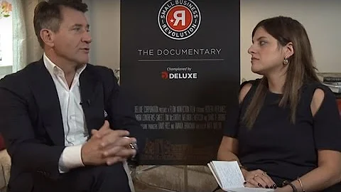 Robert Herjavec and Deluxe’s Amanda Brinkman