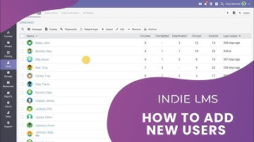 How to add new users in INDIE LMS