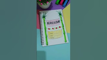 front page idea: Agriculture 🌾🌾 #shorts #frontcoverpage #youtube
