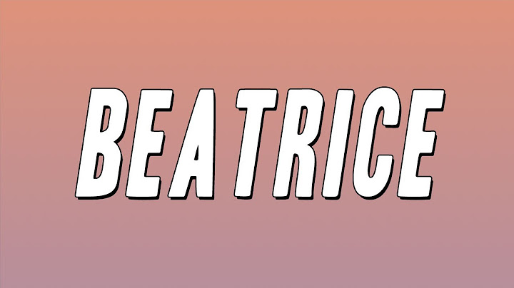 Tedua - Beatrice ft. Annalisa (Testo)