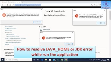 How to Resolve JAVA_HOME Environment Variable error while installing the new application in your PC