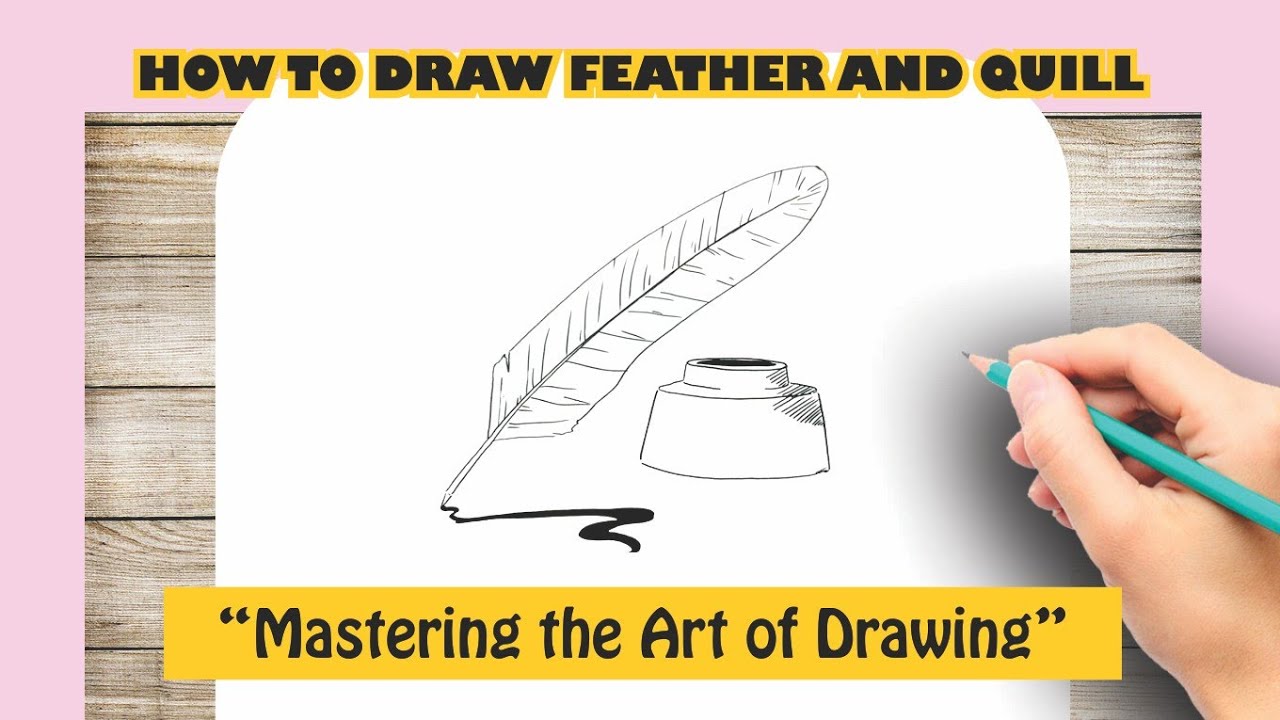 Feather Pen Drawing - HelloArtsy