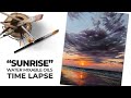 How to Paint a Sunrise with Water Mixable Oil Paints