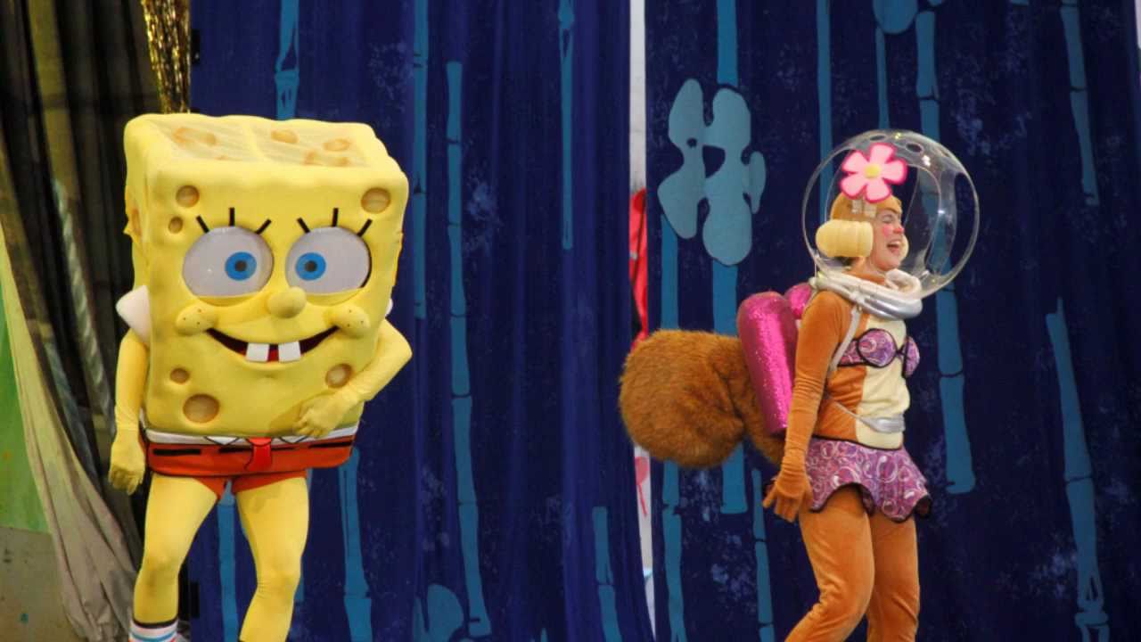 Éxito del espectáculo de 'Bob Esponja' en el Recinto Ferial de Arrecife