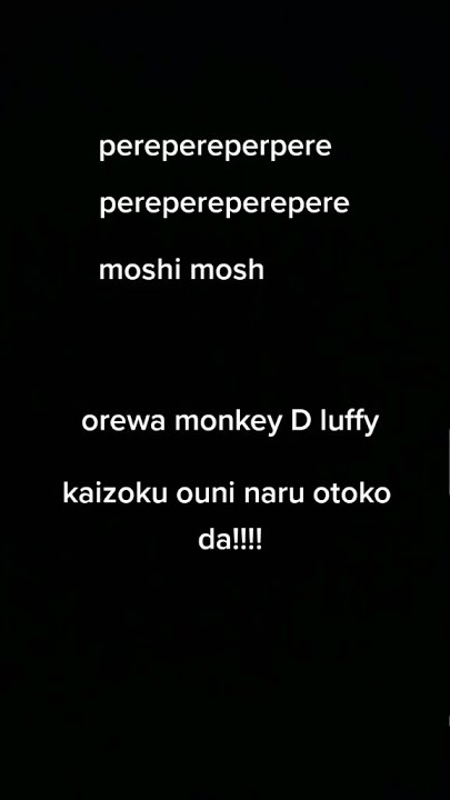 Monkey d luffy moshi mosh
