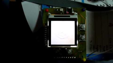 PIC User Interface for Nokia LCD: scope accelerometer
