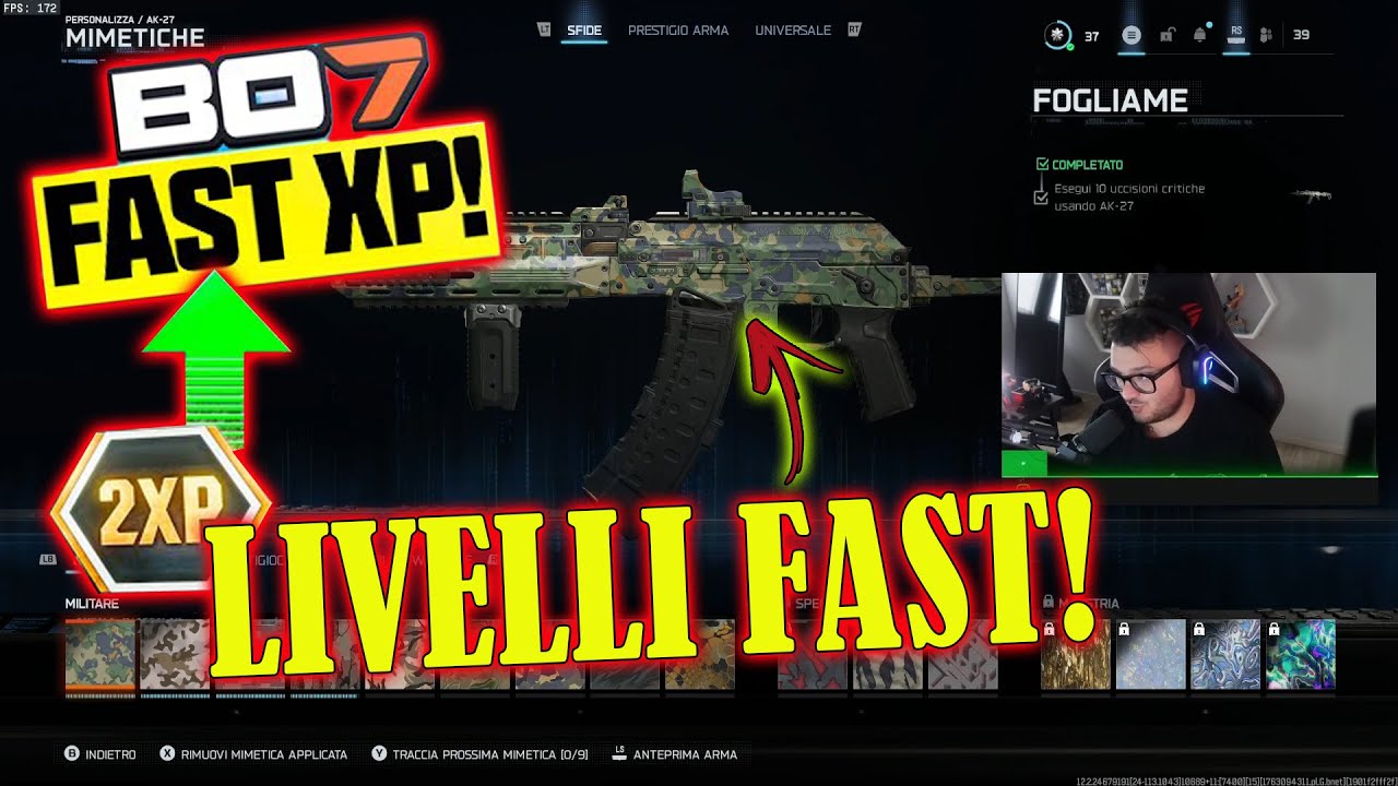 COME LIVELLARE VELOCEMENTE SU BO7!