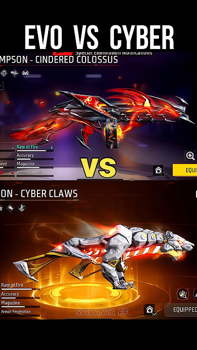 Evo Thompson VS Cyber Claws 🔥 Thompson Cindered Colossus & Thompson Cyber Claws #srikantaff