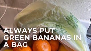 Why You Should Always Keep Green Bananas in a Plastic Bag