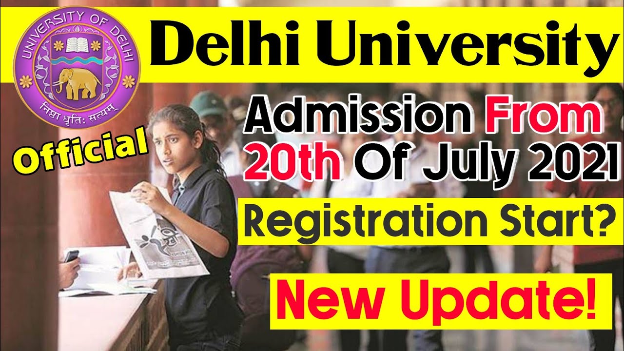 Cucet Du Admission 2021 Online Registration Form For Ug Du Admission 2021 Latest Update official