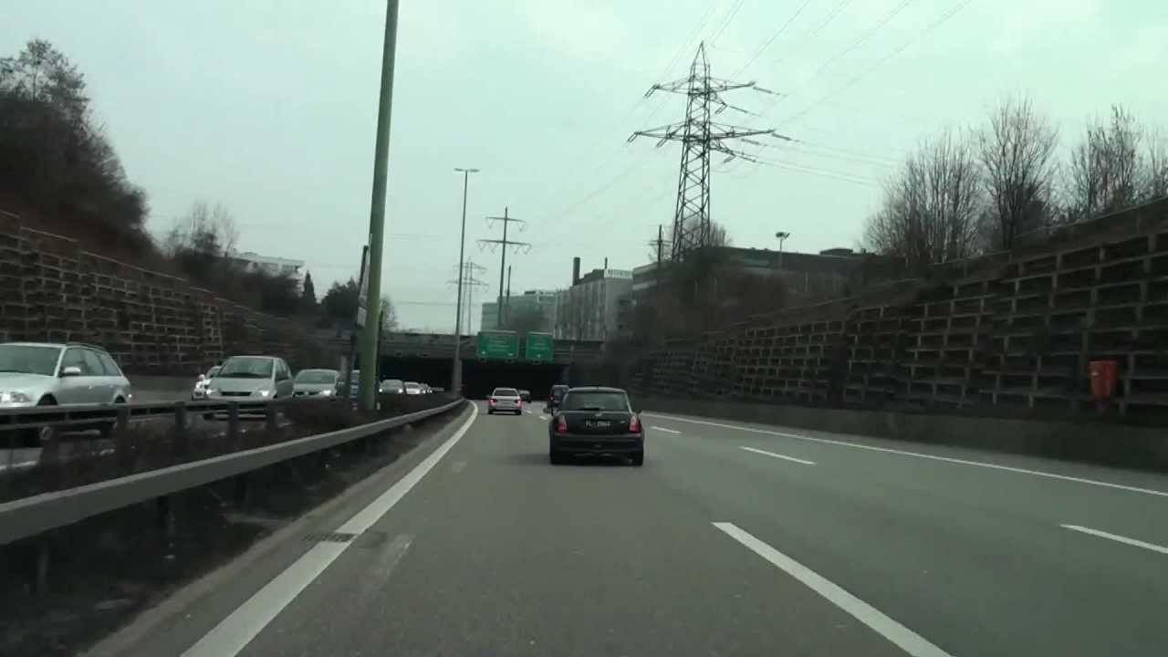 From Buchs ZH to Wallisellen/  Driving Video / Zürich Switzerland/ 03.2013/ FullHD
