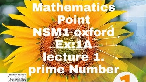 Prime Number, NSM1, Chapter#1