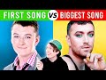 Singers FIRST Songs vs Most POPULAR Songs