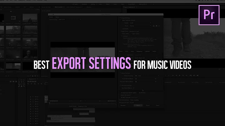 BEST EXPORT SETTINGS For Music Videos | Adobe Premiere Pro Tutorial