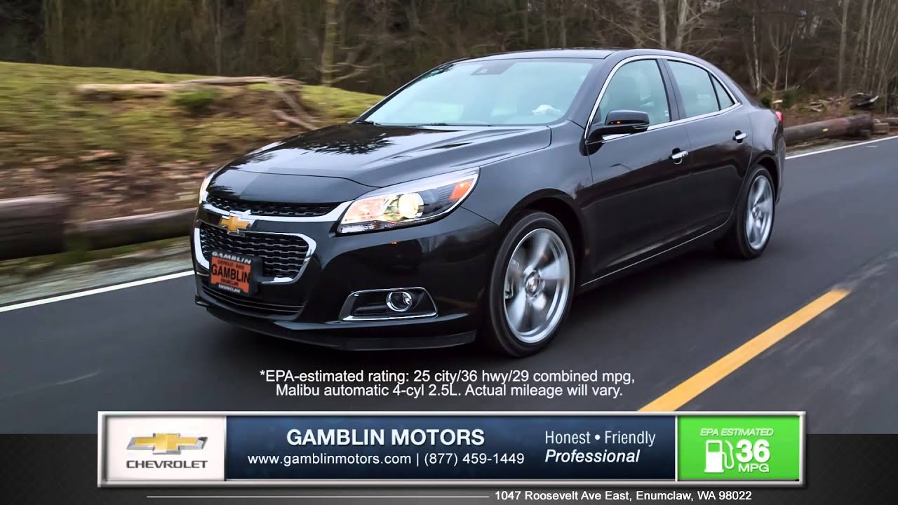 2015 Chevy Malibu Review | Gamblin Chevrolet in Enumclaw, WA