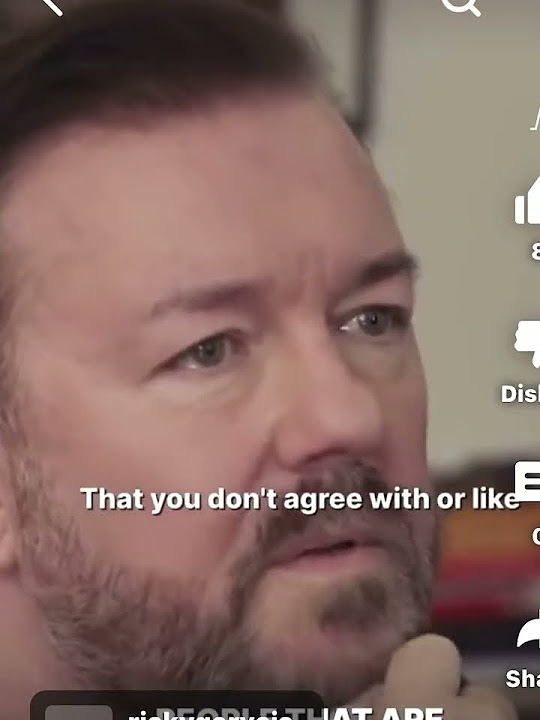 Famous Ricky Gervais speaking the ultimate truth - YouTube