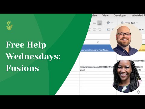 Free Help Wednesdays: Fusions