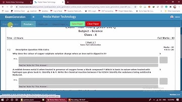 Question Bank Software Demonstration | Part 2 - Auto-generate Question Paper | Script Tech