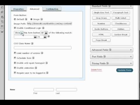 Gravity Forms Tutorial Part 2: Form Settings