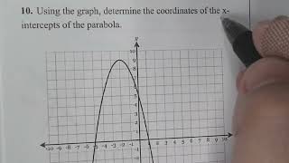 Alg  2   UNIT 6 Test Solutions C