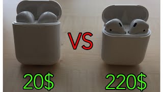 AIRPODS ORIGINAL VS AIRPODS FAKE