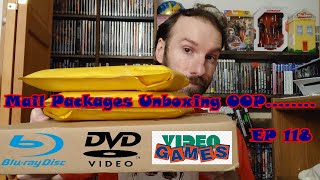 Mail Packages Unboxing OOP Blu Rays DVDs Video Games Episode 118 Movie Haul Pick Ups Mail Call