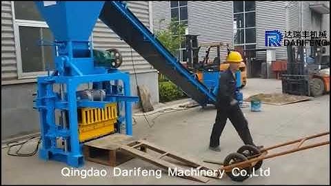 QT4-35 Semi automatic concrete block making machine