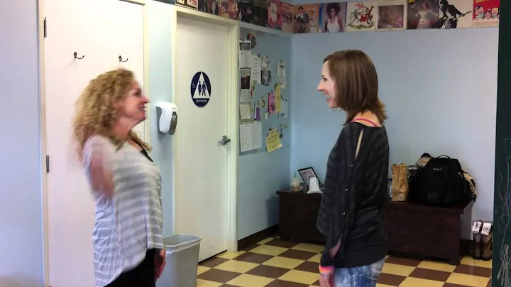 Miss AMY and Miss SHAWNA greet each other.