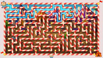Animated Maze Game Challenge | Solving the Circus Theme  Maze Puzzle
