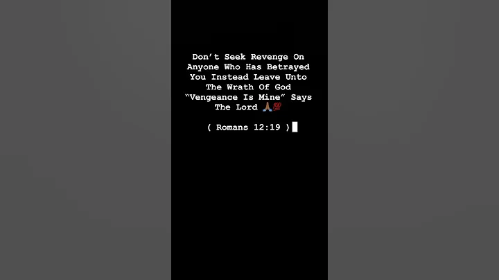 “ Vengeance Is Mine “ Says The Lord 🙏🏾💯✨ ( Romans 12:19 ) #chosenones #betrayal #lord