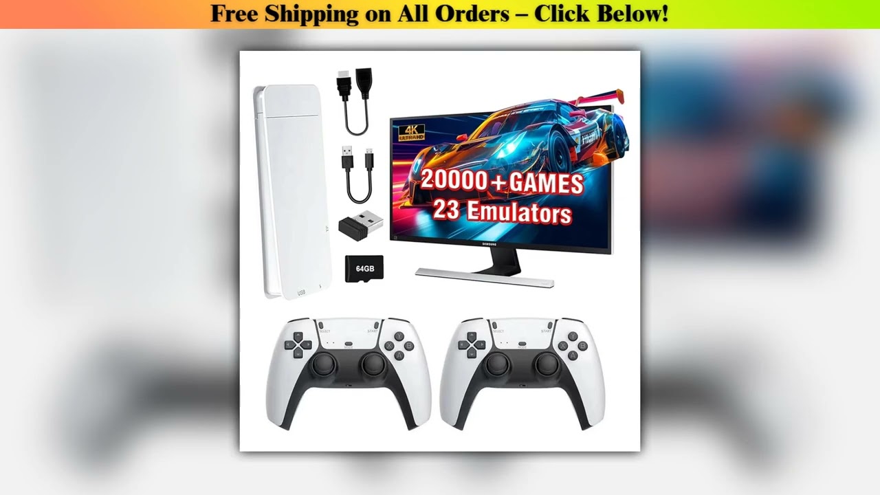 M15 4K Game Stick TV Video Game Console 64G Builtin 20000 Games Retro Handheld Game Player With Wir