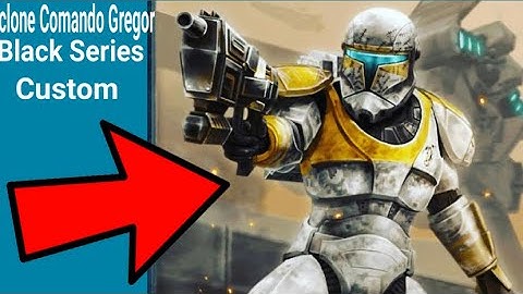 Clone commando gregor black series custom