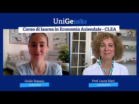 UnigeTalks: Corso di Laurea in Economia Aziendale - CLEA