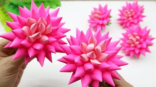 Easy Paper Flowers 🌸 3D Origami DIY