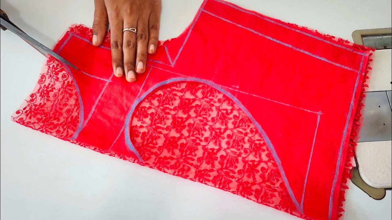 bot-neck-heart-shape-blouse-design-blouse-ki-design-cutting-and