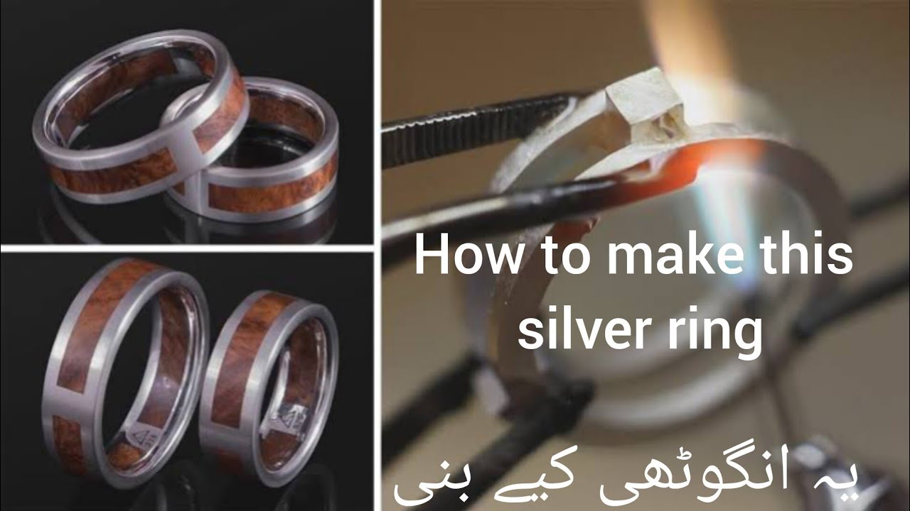 how to make silver ring silver ring making process chandi ki angoothi kesy banayn foryou
