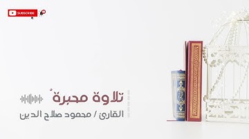 مثل الذين اتخذوا من دون الله أولياء كمثل العنكبوت | القارئ محمود صلاح الدين | تلاوة محبرة
