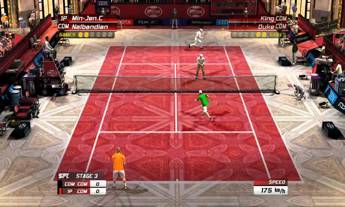 Virtua Tennis 3: Custom Player (All Around) and David Nalbandian V.S ...